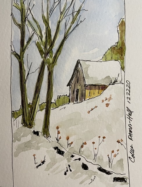 You are currently viewing Winter Barn – Artwork