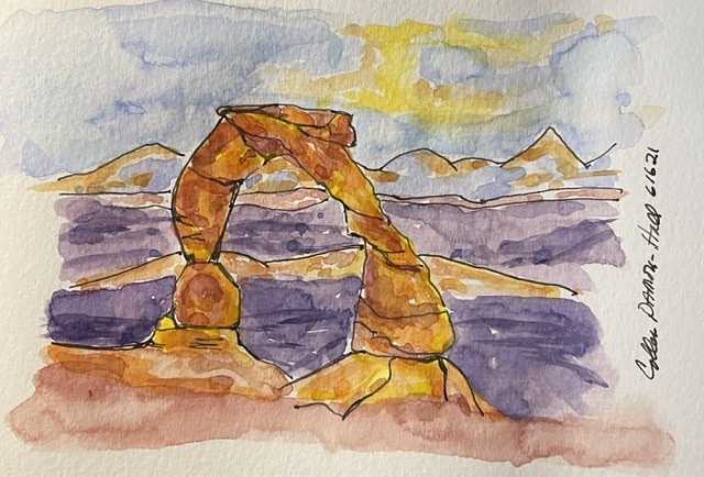 Read more about the article Delicate Arch Watercolor, by Colleen